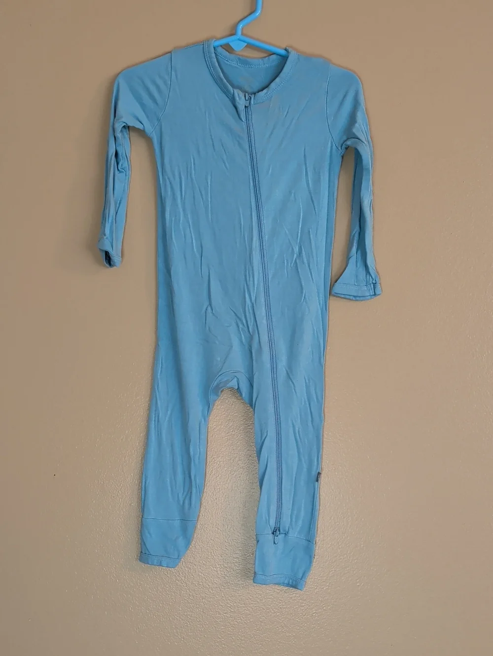 Kyte Baby Zipped Romper Stream Size 18-24 Mon Light Blue